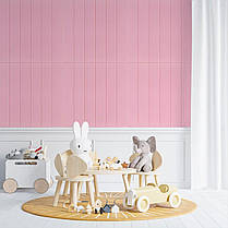 Самоклеюча 3D панель під рожеве дерево 700x700x4мм (379) SW-00001384, фото 5