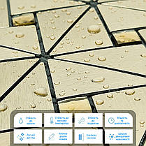 Самоклеюча алюмінієва плитка зелене золото зі стразами SW-00001172 (D), фото 4