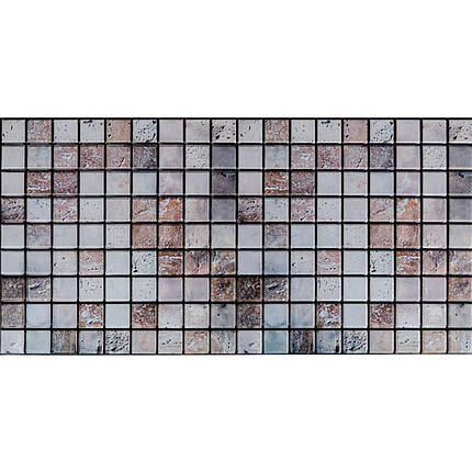 Декоративна ПВХ панель мозаїка під бежевий мармур 960х480х4мм SW-00001433, фото 1