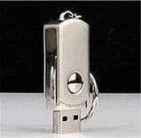 Флешка USB металева 16GB брелок, фото 5