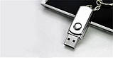 Флешка USB металева 16GB брелок, фото 6