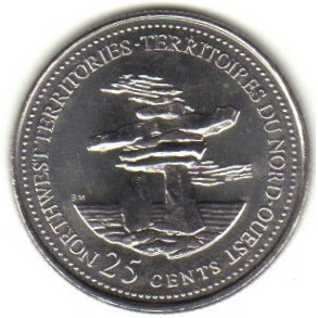 Канада 25 млн, 1992 Північно-Західні території No008