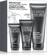 Набор для мужчин антивозрастной для ухода за кожей лица - Clinique For Men Daily Age Repair Set (f/wash/50ml +