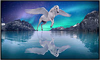 PaperMoon Infrarot-Bildheizkörper Pegasus überm Wasser (100 x 60 cm, 600 W)