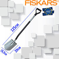 Лопата Fiskars Ergonomic 131410 штикова легка, міцні Лопати Fiskars садові для копа SP-11