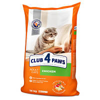 Сухой корм для кошек Club 4 Paws Премиум. Со вкусом курицы 14 кг (4820083909146)