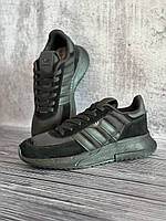 Спортивные беговые черные мужские текстильные кроссовки Adidas retropy f2, легкие кроссы Адидас для мужчин