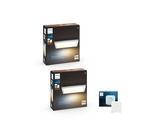 Philips Hue - 2x Aurelle Hue Panel 30x30cm + Hue Bridge - Bundle