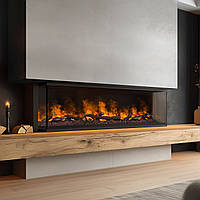 Muenkel wall fire electronic PRO FLR 1670 Opti-myst Elektrokamineinsatz Glasscheibe links + rechts - mit