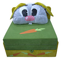 Детский диванчик малютка Ribeka Зайка Зеленый (24M14) SX, код: 6491898