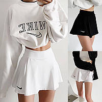 IZI Женская теннисная юбка шорты мини черная белая Xs-S M-L