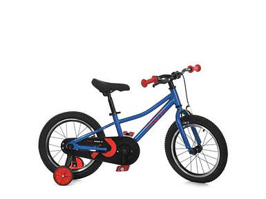 Велосипед дитячий 16 додаткові колеса синій SKD75 MB 1607-2 ТМ PROFI FG