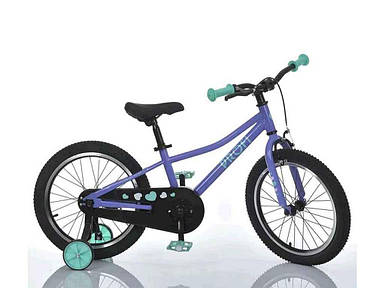 Велосипед дитячий 18 додаткові колеса бузковий SKD75 MB 1807-4 ТМ PROFI FG