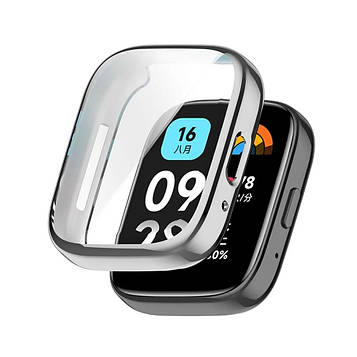 Захисний чохол для смарт годинника Redmi Watch 3 Active сріблястий