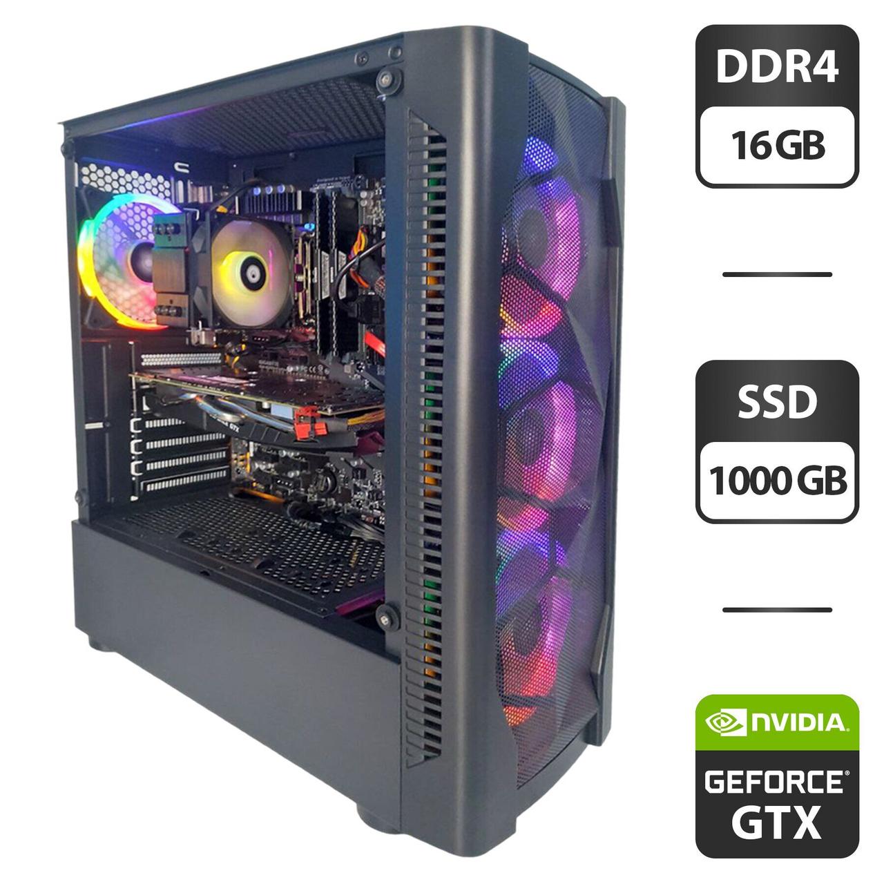 Ігровий ПК 1stPlayer D4-4R1-WH MT/ Xeon E3-1270 v5/ 16 GB RAM/ 1000 GB SSD/ GeForce GTX 1060 6GB/ 700W