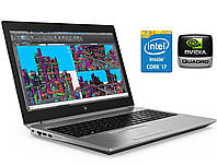 Ноутбук Б-класс HP ZBook Studio G5/ 15.6" (1920x1080)/ Core i7-8850H/ 16 GB RAM/ 480 GB SSD/ Quadro P1000 4GB