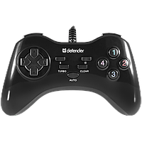 Игровой проводной джойстик геймпад DEFENDER Game Master G2 Черный