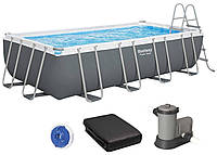 Каркасный бассейн Bestway 56465 (549x274x122 см) с картриджным фильтром, лестницей и тентом