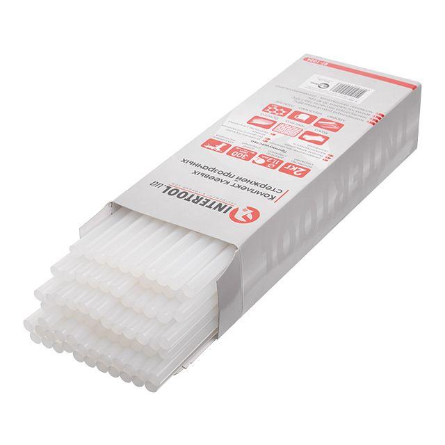 Комплект прозорих клейових стрижнів INTERTOOL RT-1024, фото 1