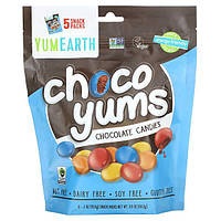 YumEarth Choco Yums, шоколадные конфеты 5 Snack Packs, 0.7 oz (19.8 g)