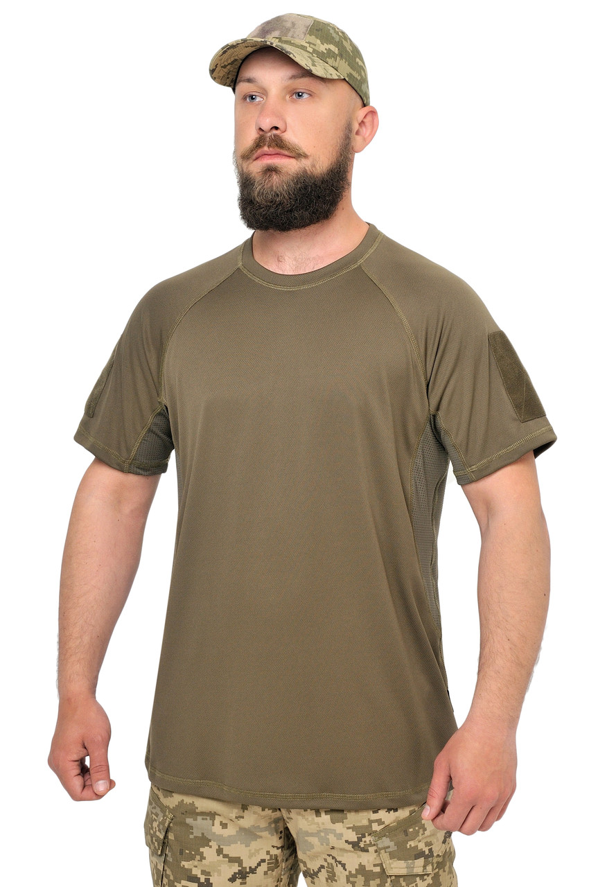 Тактична футболка SUMMER vent Velcro Khaki - WinTac