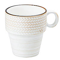 Чашка 350 мл керамическая кружка для кофе чая Бежевая