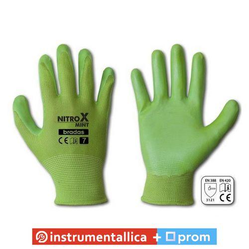 Рукавички захисні Nitrox Mint нітрил розмір 7 RWNM7 Bradas