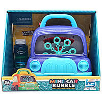 Генератор мыльных пузырей "Mini Car Bubble" Bambi КВ1285-PURPL, свет, звук, Land of Toys