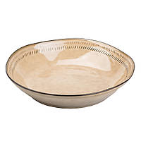 Тарелка неглубокая круглая керамическая 23 см для сервировки стола