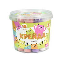 Крейда Велика кругла - 16 штук, різнокольорова [tsi239725-TSI], фото 2