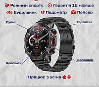 Мужские сенсорные умные смарт-часы Smart Forest Pro Водонепроницаемые спортивные часы с пульсометром Часы + 2 года гарантии