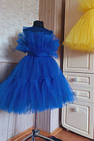 Святкова сукня  синя  в наявності  для дівчинки 110 116-122