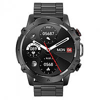 Сенсорные водонепроницаемые cмарт часы для мужчин Противоударные умные часы Smart секундомер пульсометр Часы + 2 года гарантии