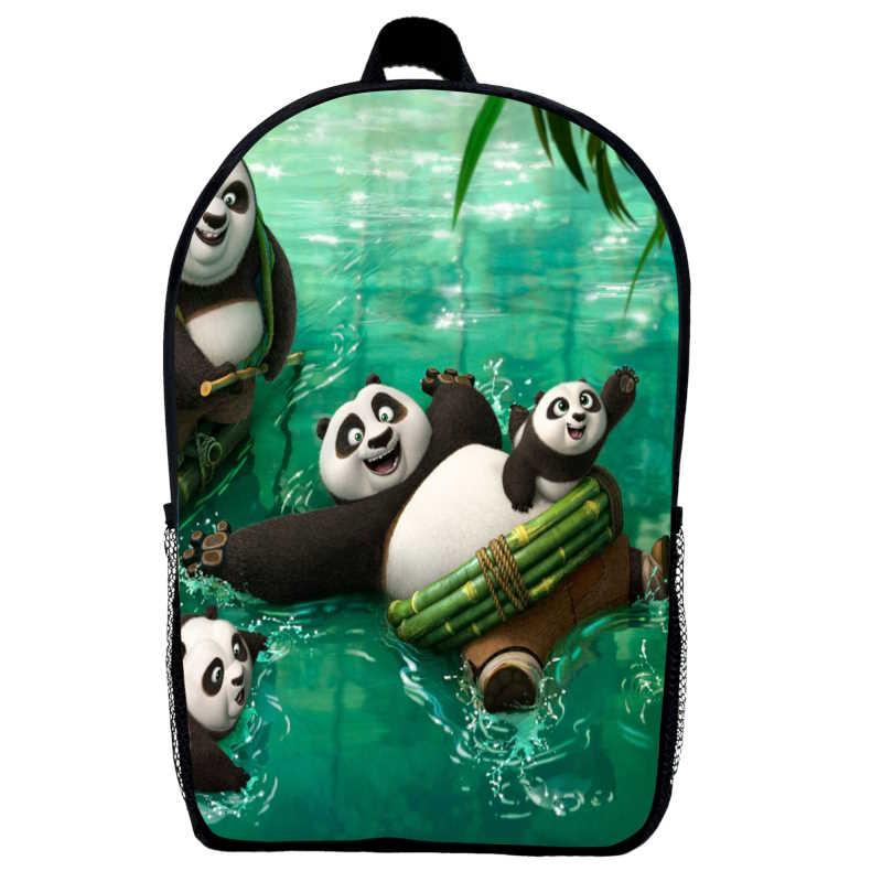 Рюкзак Панда кунг-фу дитячий (Gear bag KF mini 06) чорний, 29 х 21 х 9 см, фото 1