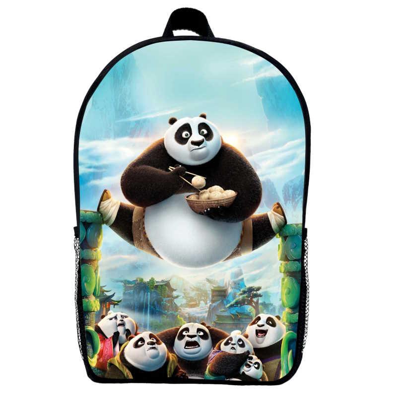 Рюкзак Панда кунг-фу дитячий (Gear bag KF mini 09) чорний, 29 х 21 х 9 см, фото 1