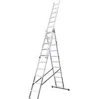 TRIOMAX VIRASTAR Алюминиевая трехсекционная лестница 3х11 ступеней