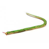 Іграшка Змія з дерева коричнева