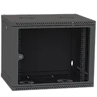 IPCOM 12U 600x450 Шкаф телекоммуникационный двери стекло (черный)
