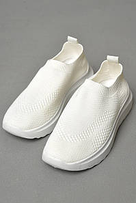 Кросівки жіночі білого кольору текстиль 178411P