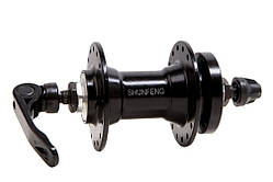 Втулка передня Shunfeng SF-A217F 32H під диск чорний. пром. підшип. з ексцентром (HUBF-Al-022)