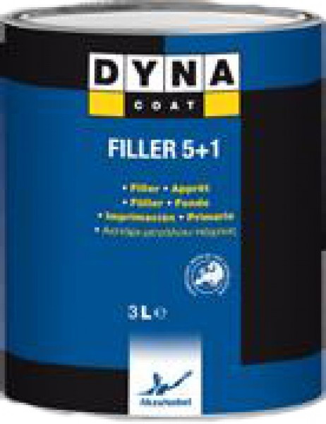 Ґрунт толстошаровий Dyna Acrylic Filler 5+1 білий (1 л)