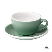 Чашка і блюдце для капучино Loveramics Egg Cappuccino Cup & Saucer Mint, 200 мл