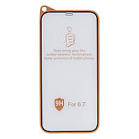 Защитное стекло 9H Design for Apple Iphone 12 Pro Max Цвет Черный m