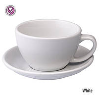 Чашка и блюдце для латте Loveramics Egg Café Latte Cup & Saucer (White) (300 мл)