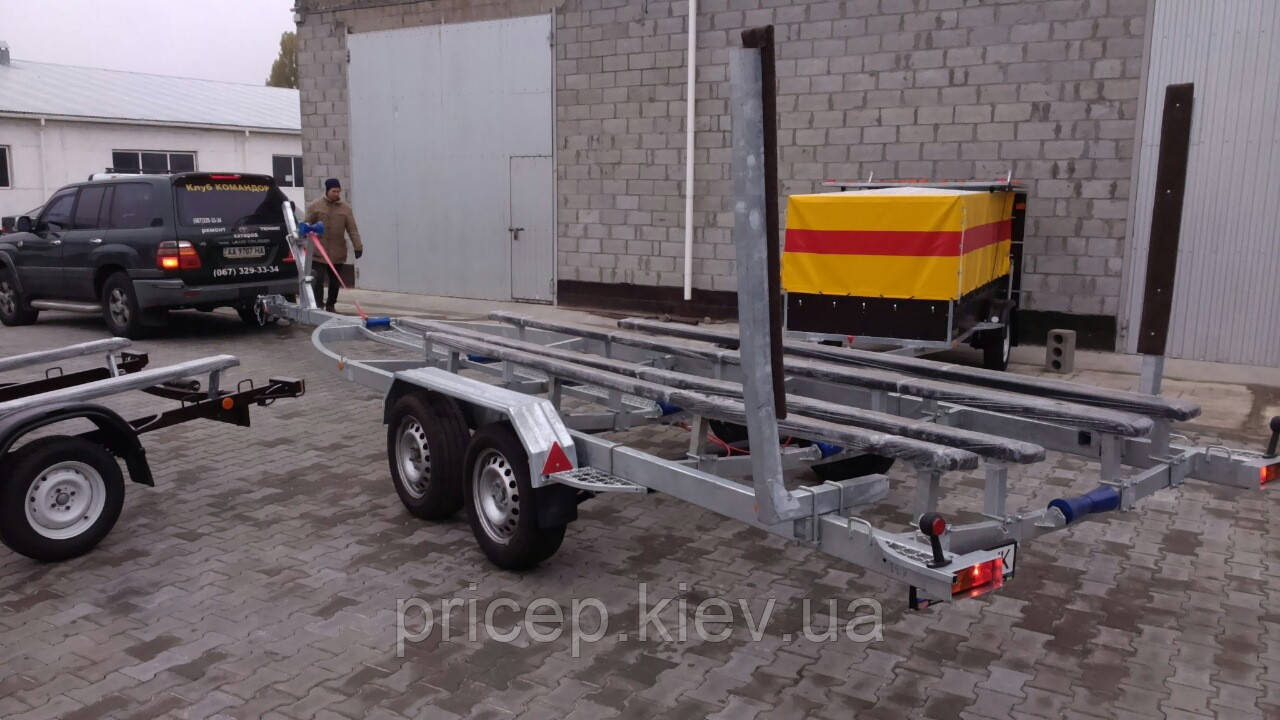 Причіп для bayliner 8,5 м, 3,3тонни Гальмо на вісь. Ресорний, фото 1
