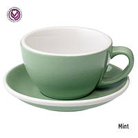 Чашка и блюдце для латте Loveramics Egg Café Latte Cup & Saucer, Mint, 300 мл