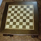 Шаховий стіл. Дуб. Темний, фото 2