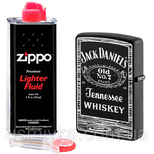 Набор Зажигалка Zippo Jack Daniel's® 49823 + бензин + кремний (ID ...