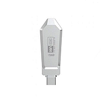 USB флеш-наувач XO U50 USB3.0+Type C 256GB Колір Стальной p