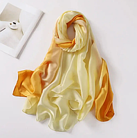 Шелковый женский шарф шаль палантин Градиент